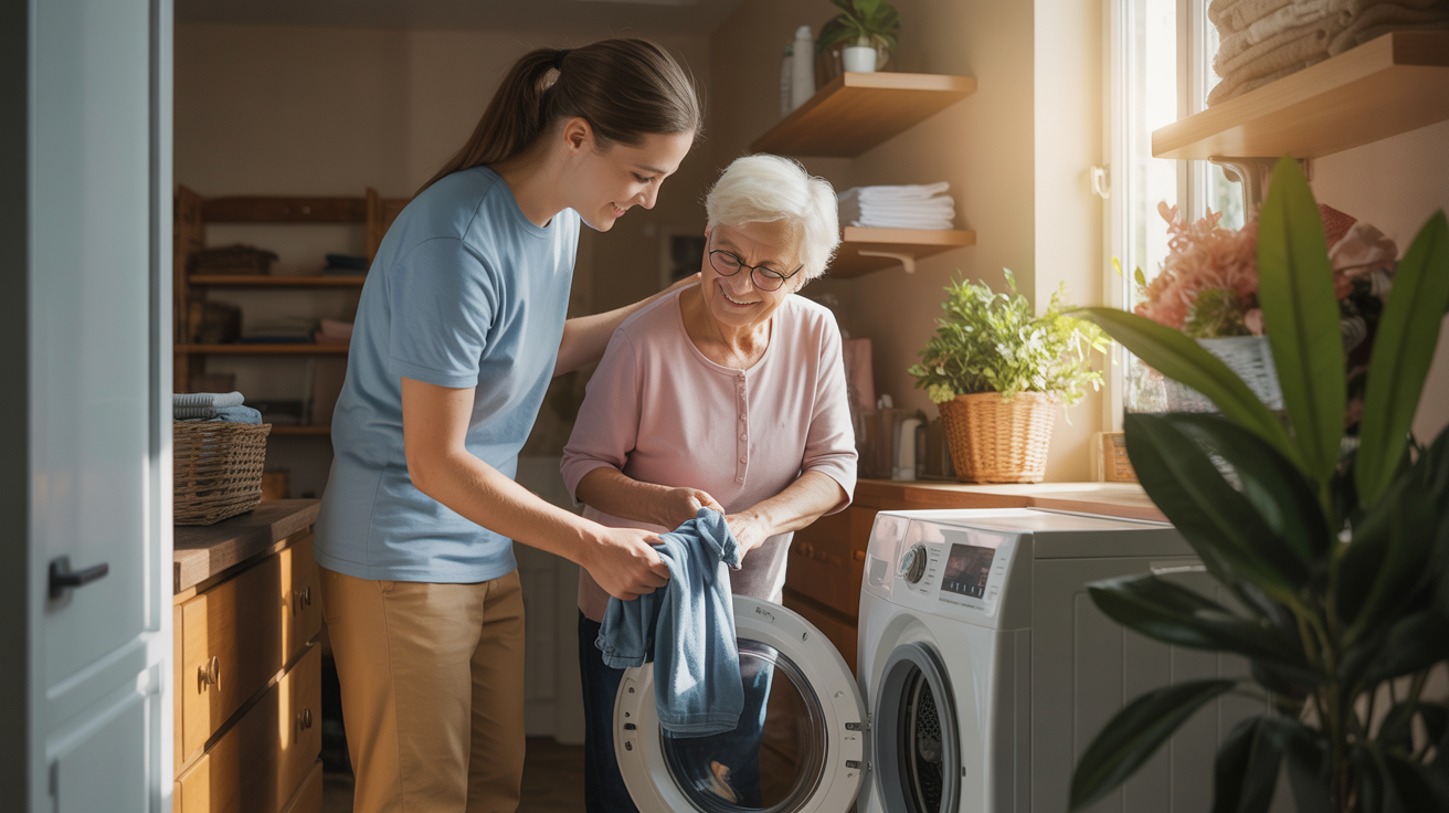 Community volunteers helping those in need